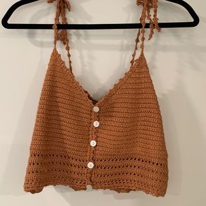 Knitted crop top